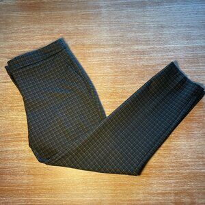 Rachel Zoe Black Gray Checkered Slim‎ Fit Pant Size 10